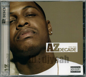 廃盤 2枚組CD BEST盤 REMIX 収録☆ AZ / DECADE 1994 - 2004 ☆ NAS , RAEKWON , RZA , C.L. SMOOTH , COMMON , THE FIRM , MASE , CORMEGA