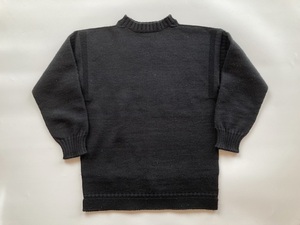 Guernsey WOOLLENS ガンジーセーター 黒　イギリス製