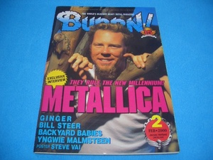 ★BURRN!★METALLICA【2000年2月】VOLCANO / QUEENSRYCHE / FIREBIRD / インペリテリ / YNGWIE MALMSTEEN / ドッケン / GINGER / KORN