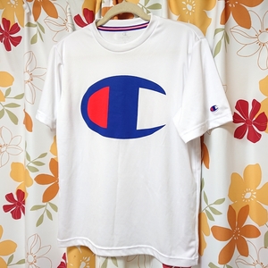 championチャンピオン Ｔシャツ Ｍ白 ビッグロゴ ドライメッシュ ※検索パンツ バックパック アディダス ナイキ ミズノ アンダーアーマー