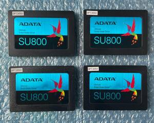 ADATA 256GB SSD 4個セット SU800 2.5インチ SATA 6Gb/s 正常 中古動作品【D-109】