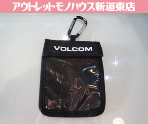 VOLCOM チケットホルダー カラビナ付き 幅11cm 黒 リフト券入れ ボルコム パスケース 札幌市東区 新道東店