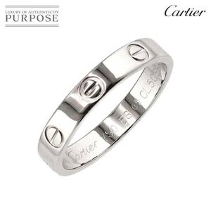 カルティエ Cartier ミニラブ #56 リング K18 WG ホワイトゴールド 750 指輪 Mini Love Ring 90224425