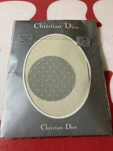 Christian Dior oC7151o ML ベージュ パンティストッキング 編み 網 柄 クリスチャンディオール panty stocking tights タイツ パンスト