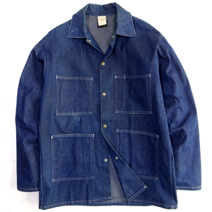 米国製 STAN RAY DENIM COVERALLS スタンレイ デニム カバーオール ワークジャケット Lサイズ MADE IN USA