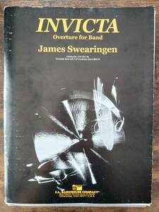 送料無料 吹奏楽楽譜 ジェイムズ・スウェアリンジェン：インヴィクタ序曲 試聴可 スコア・パート譜セット