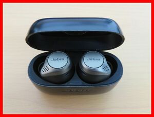 2403★M-1183★ジャブラ Jabra Elite 75t cpb120 ワイヤレスイヤフォン Bluetooth ブラック 中古品