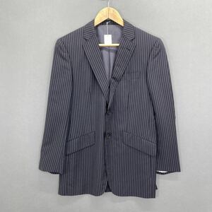 Cd11 ゼニア生地 Paul smith ポールスミス テーラードジャケット ジャケット ストライプ シングル ネイビー Mサイズ メンズ 紳士服