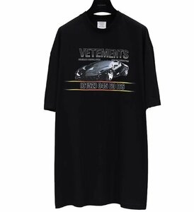 VETEMENTS ヴェトモン トップス Tシャツ メンズ ストリート ユニセックス カジュアル ブラック S