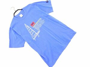 HELLY HANSEN ヘリーハンセン プリント Tシャツ sizeS/青 ■◆ ☆ dha8 メンズ