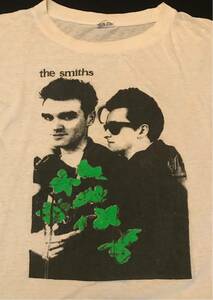 【 80s Vintage The Smiths Morrissey & Johnny Marr Flower T-Shirt 】ザ・スミス モリッシー ヴィンテージ Tシャツ Supreme UK Rock 当時