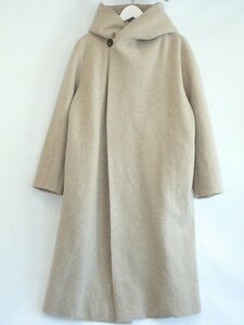 新品同様！オールドマンズテーラー R&D.M.Co- WOOL FELT KNIT HOODIE COAT ・L ベージュ sy4804210368