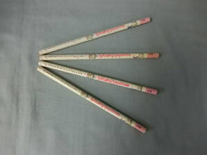 【未使用】サンリオ　旧ロゴ　ララバイラバブルズ　HB鉛筆　4本セット　日本製　1976年　昭和　レトロ　希少　レア 