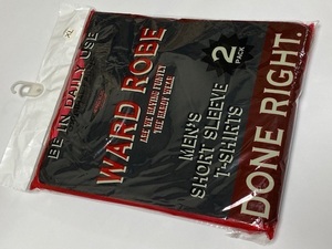 WARD ROBE ワードローブ パック Tシャツ XLサイズ ブラック 2枚組 展示未使用品
