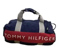 グッドデザインTOMMYHILFIGERトミーヒルフィガーでかロゴボストンバッグ