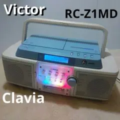 Victor クラビア RC-Z1MD-W CD / MDラジカセ ホワイト
