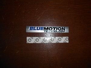3D METAL ブルーモーション BLUE MOTION TEHNOLOGY エンブレム Badge ステッカー Decals for VW 新品未使用
