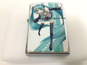 Y930 希少　初音ミク　VOCALOID/ボーカロイド　No.2 オイルライター　ジッポ風/zippo風　喫煙具　コレクション　現状品　1点