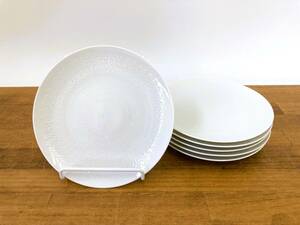 AA09012 Rosenthal ローゼンタール スタジオライン ロマンスホワイト プレート 約14cm 小皿 デザート皿 6枚セット