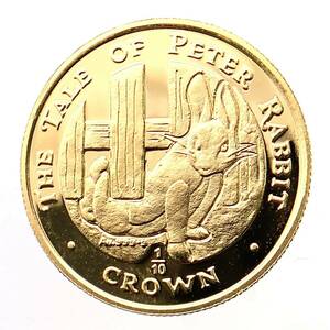 ピーターラビット金貨 エリザベス女王 ジブラルタル 1996年 1/10オンス 3.1g 24金 純金 イエローゴールド コレクション Gold