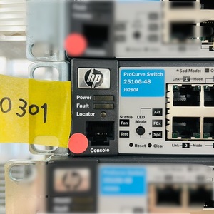 〇301【通電OK】HP 2510G‐48 switch ヒューレット・パッカード PROCURVE J9280A ネットワーク ハブ インターネット 回線 通信機器 機材