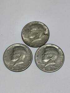 アメリカ 銀貨 リバティコイン ハーフダラー 1964年 1971年 1972年 ケネディ アンティーク 