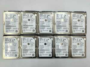 中古HDD 10台セット 500GB HGST SATA 5400RPM 8MB 9.5mm 2.5インチ 動作確認済 健康状態:正常 5K1000-500 HTS541050A9E680 HDD 10枚セット