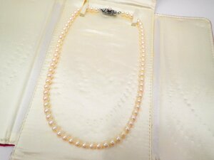 ◆◇MIKIMOTO/ミキモト　ヴィンテージ　アコヤパールネックレス　5.0-5.5㎜　38㎝　ケース付き◇◆