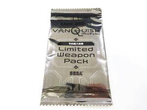 ◆(NA) VANQUISH Limited Weapon Pack Xbox360用 予約購入特典 SEGA セガ ゲーム ダウンロードコード