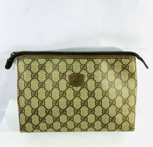 ◇1円 ★ GUCCI グッチ セカンドバッグ クラッチバッグ オールドグッチ ヴィンテージバッグ GG 014115・0688 表面良品 内側毛羽立ち used