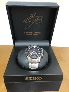 不動 美品 SEIKO セイコー アストロン SBXB119 8X22-0AJ0-2 大谷翔平限定モデル 電波ソーラー メンズ 腕時計 箱・保証書付き