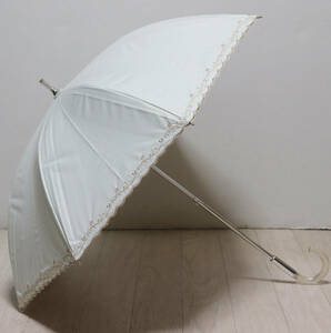 新品タグ付き【プライベートレーベル】晴雨兼用 短長傘 縁刺繍 日傘 雨傘 v2611