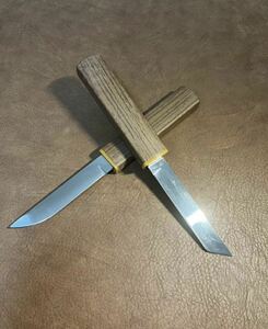 アウトドア キャンプ 日本刀型 鋼刃 釣り 野外登山 和式小刀 プラスチック鞘ナイフ 