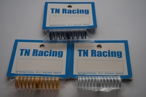 ★保管品　未使用・未開封　TN Racing　RCドリフトカー用スプリング　3色　2個入　3袋を出品します。ラベルの印字が見えません。RCカー用