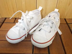 e281◆CONVERSE ALL STAR チャイルド スニーカー◆サイズ15.0cm 子供 キッズ ホワイト白色 3CK550 コンバース オールスター シューズ 靴 