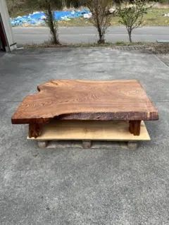 一枚板座卓、座卓、一枚板テーブル、和室テーブル、106センチ、天然木テーブル