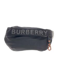 BURBERRY◆ウエストバッグ/ナイロン/BLK/8025668