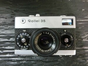 T【B4-86】【60サイズ】▲rollei ローライ 35 初期型/ドイツ製 フィルムカメラ/※動作未確認・凹み有