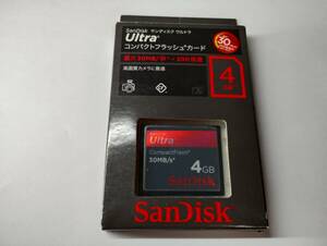 未使用・未開封品　4GB　SanDisk　ultra　30MB/s　CFカード　メモリーカード コンパクトフラッシュカード