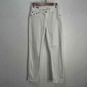 ☆送料無料☆TRUE RELIGION☆トゥルーレリジョン☆ホワイトスキニーパンツ☆W24☆BROOKLYN☆J22