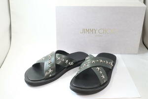 ジミーチュウ JIMMY CHOO サンダル カーキ SEA GREEN サイズ 42 USED　