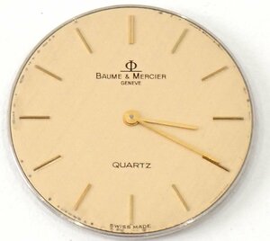 28mm 良品 ボーム＆メルシー BAUME&MERCIER ゴールド文字盤 時計 メンズ クオーツ 3390
