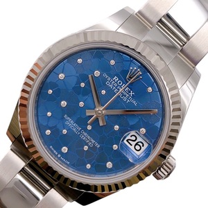 ロレックス ROLEX デイトジャスト31　フローラルモチーフ 278274 K18ホワイトゴールド WG/SS 腕時計 レディース 中古