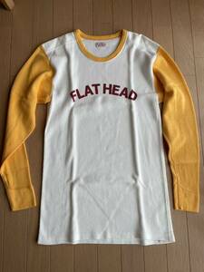 FLATHEAD フラットヘッド ワッフル 七分袖Tシャツ 42 バイカースタイル 日本製