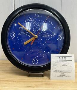 第一勧業銀行　壁掛け時計　星座ロック　30年前の古い時計　第一勧銀非売品　保管品　レトロ珍品　ペガサス