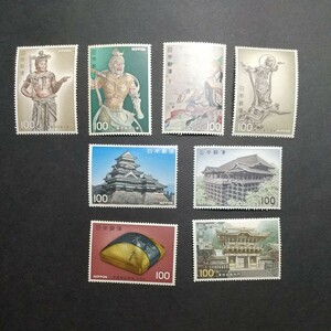 第２次国宝シリーズ 100円切手 8種未使用