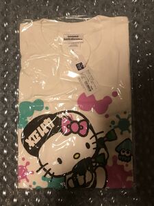 【即決 送料無料】新品 スプラトゥーン Splatoon2 サンリオコラボ ハローキティー Tシャツ L 任天堂 半袖 タグ付き