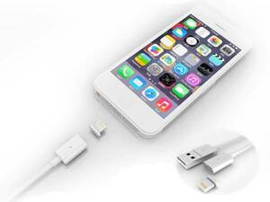 マグネット USB充電ケーブル iPhone 6 6s USB iPad Air 5 5s iPhone7 管理番号[DC0489H]