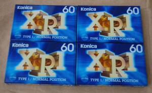 【即決】未開封新品 Konica 音楽用カセットテープ XR1 60分 4本セット 送料230円~
