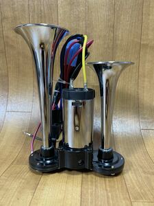 12V ファンキーミニヤンキーホーン　12V　電気式　エアー不要　キャンター　エブリィ　ハイゼット　ヤンキーホーン　軽トラ レトロ　アート